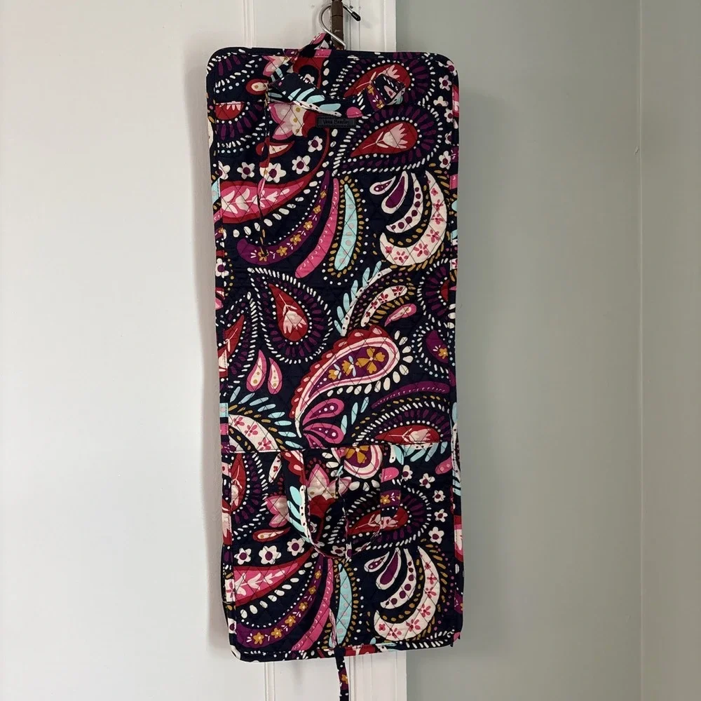 Vera Bradley Painted Paisley‎ Hanging Organizer Travel Toiletry Cosmetic Bag